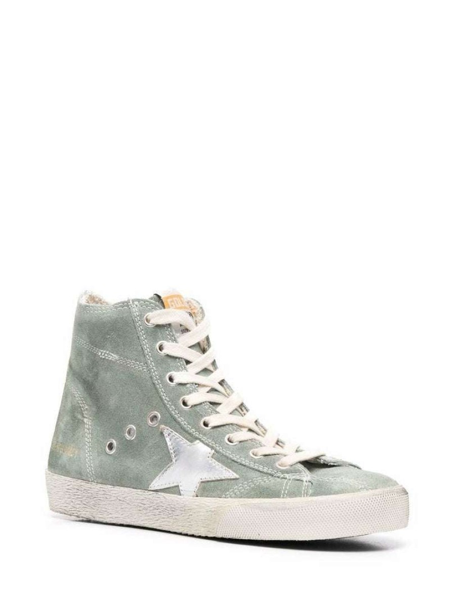 Shoes * | Golden Goose Green 'Francy' High Top Trainers Shoes