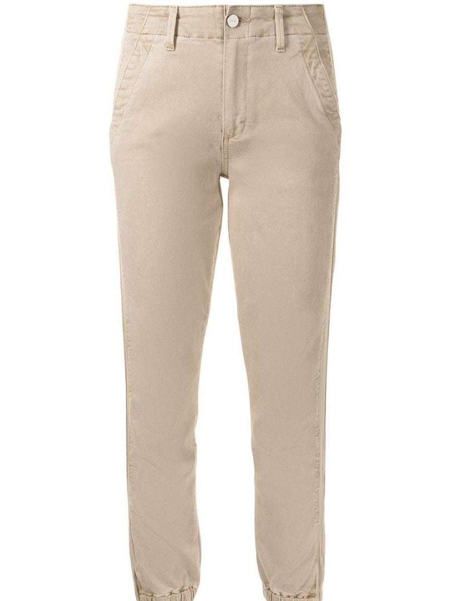 Clothing * | Paige Beige 'Mayslie' Denim Joggers Clothing