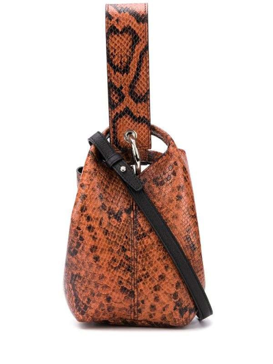 Bags * | Elena Ghisellini Bags 'Vanity S Python Print' Bucket Bag