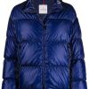 Clothing * | Moncler 'Grenit' Blue Cropped Padded Jacket