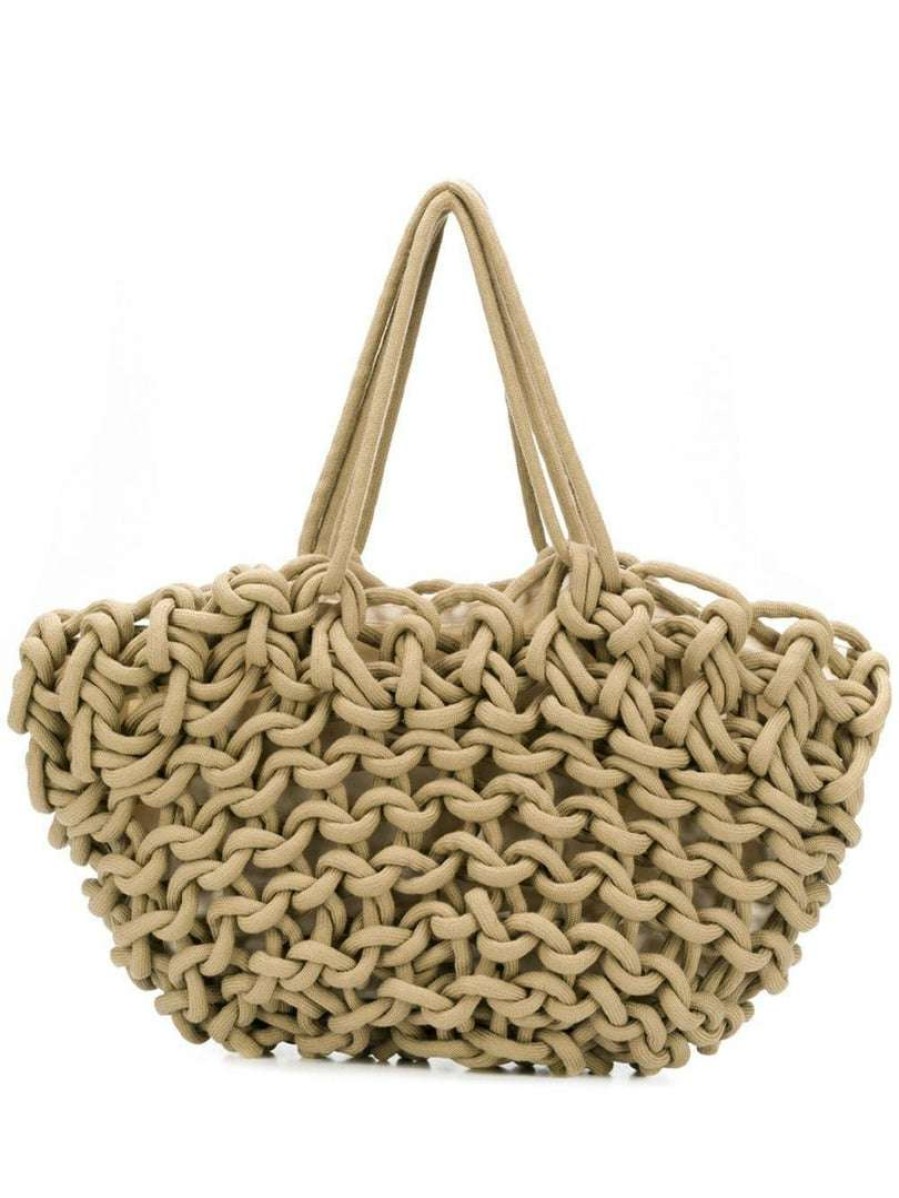 Bags * | Alienina Camel 'Large Braided Bag'