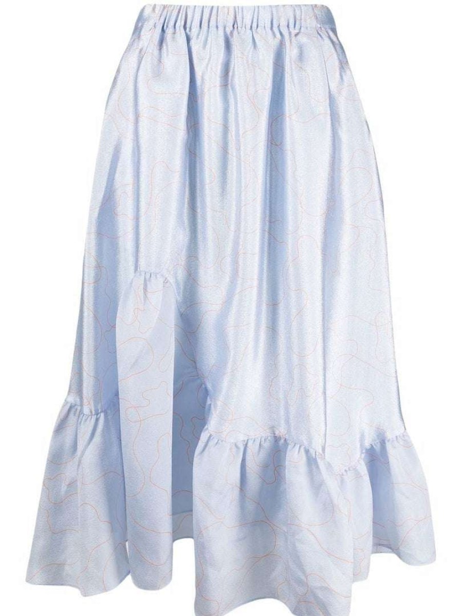 Clothing * | Baum Und Pferdgarten Light Blue 'Stone' Skirt Clothing