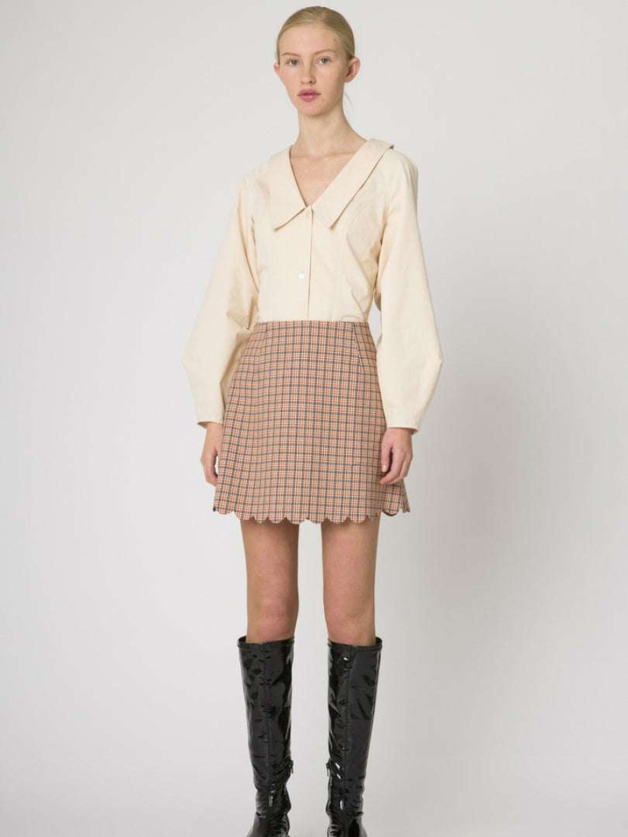 Clothing * | Resume Clothing 'Geggo' Check Mini Skirt