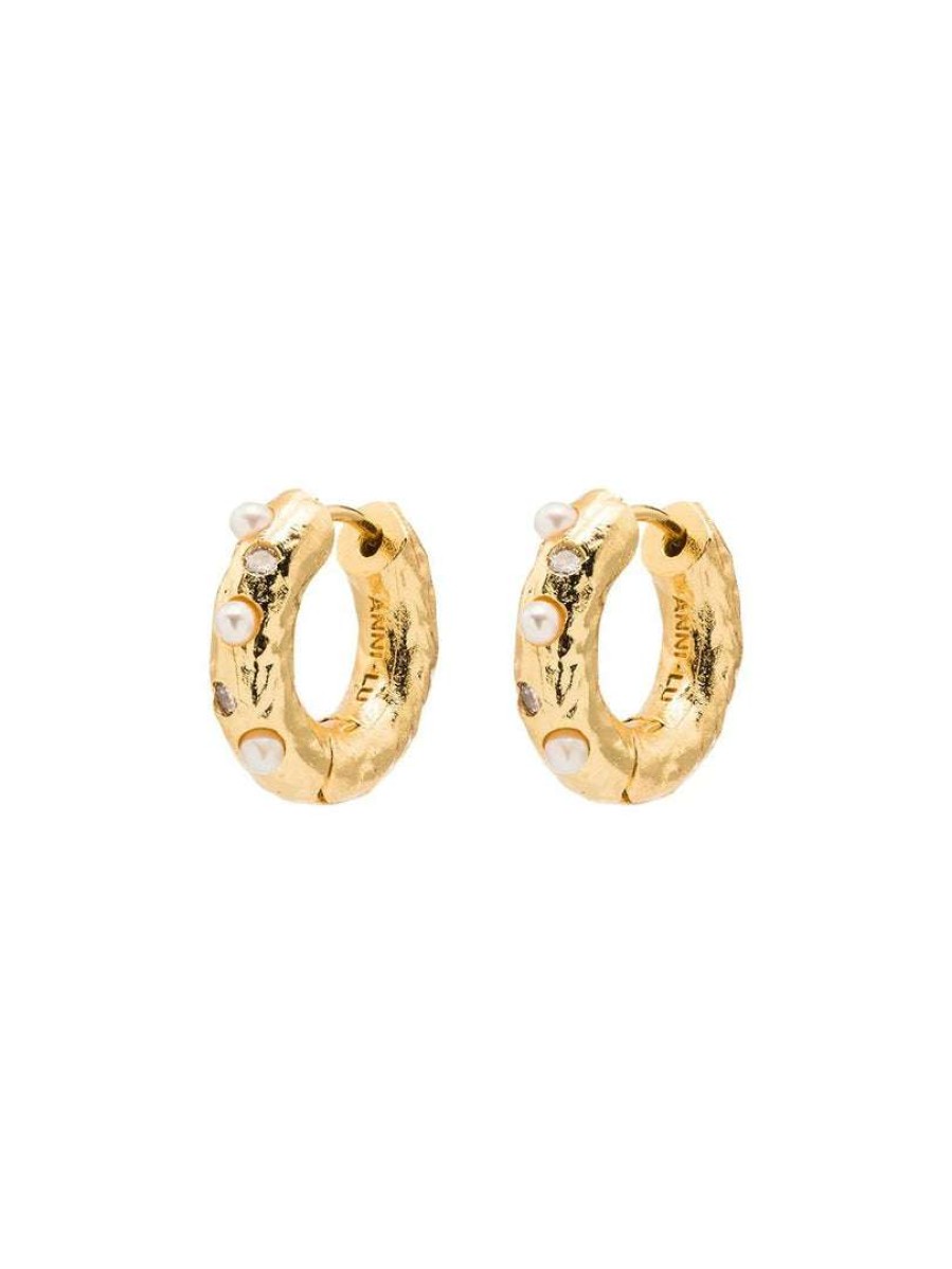 Accessories * | Anni Lu 'Gem In A Hoop 22' Earrings New In