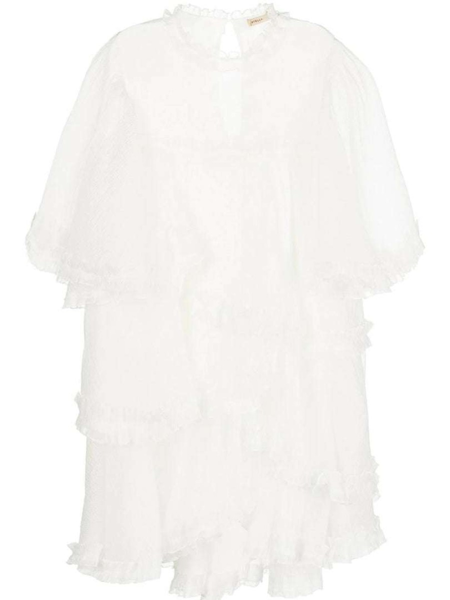 Clothing * | Stella Nova 'Skylar' Tiered Sheer Mini Dress