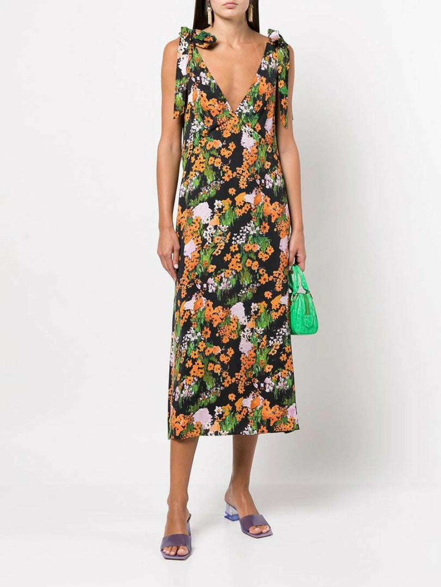 Clothing * | Stine Goya 'Naima' Floral Midi Dress