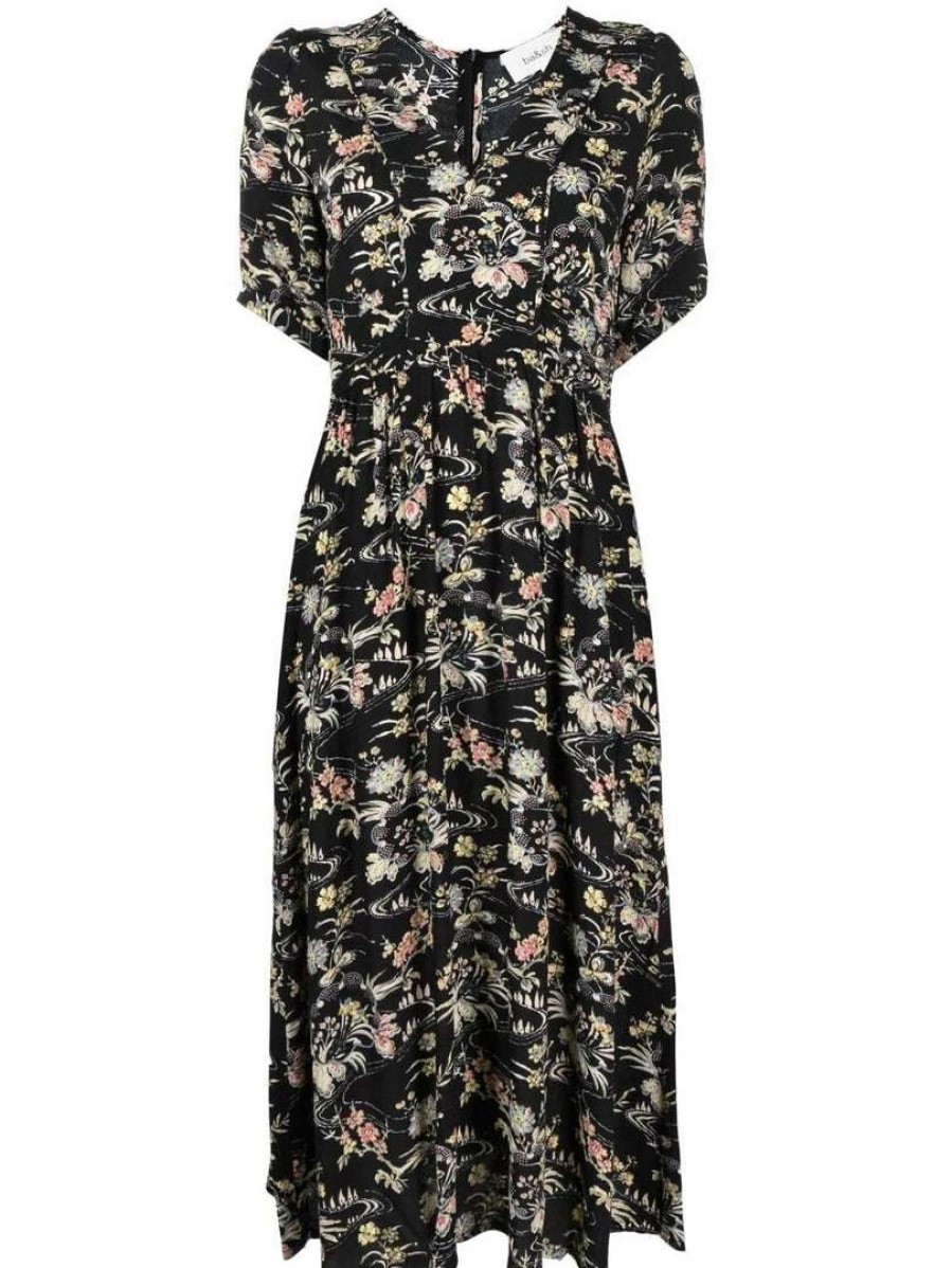 Clothing * | Ba&Sh Clothing 'Floe' Floral Midi Dress