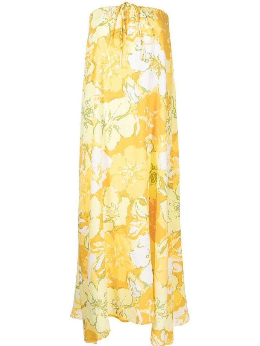 Clothing * | Faithfull The Brand 'Asturias' Floral Halterneck Midi Dress Clothing