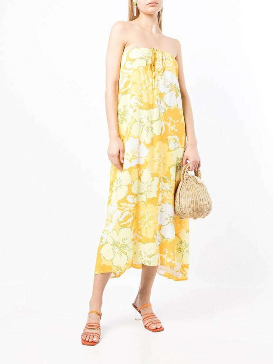 Clothing * | Faithfull The Brand 'Asturias' Floral Halterneck Midi Dress Clothing