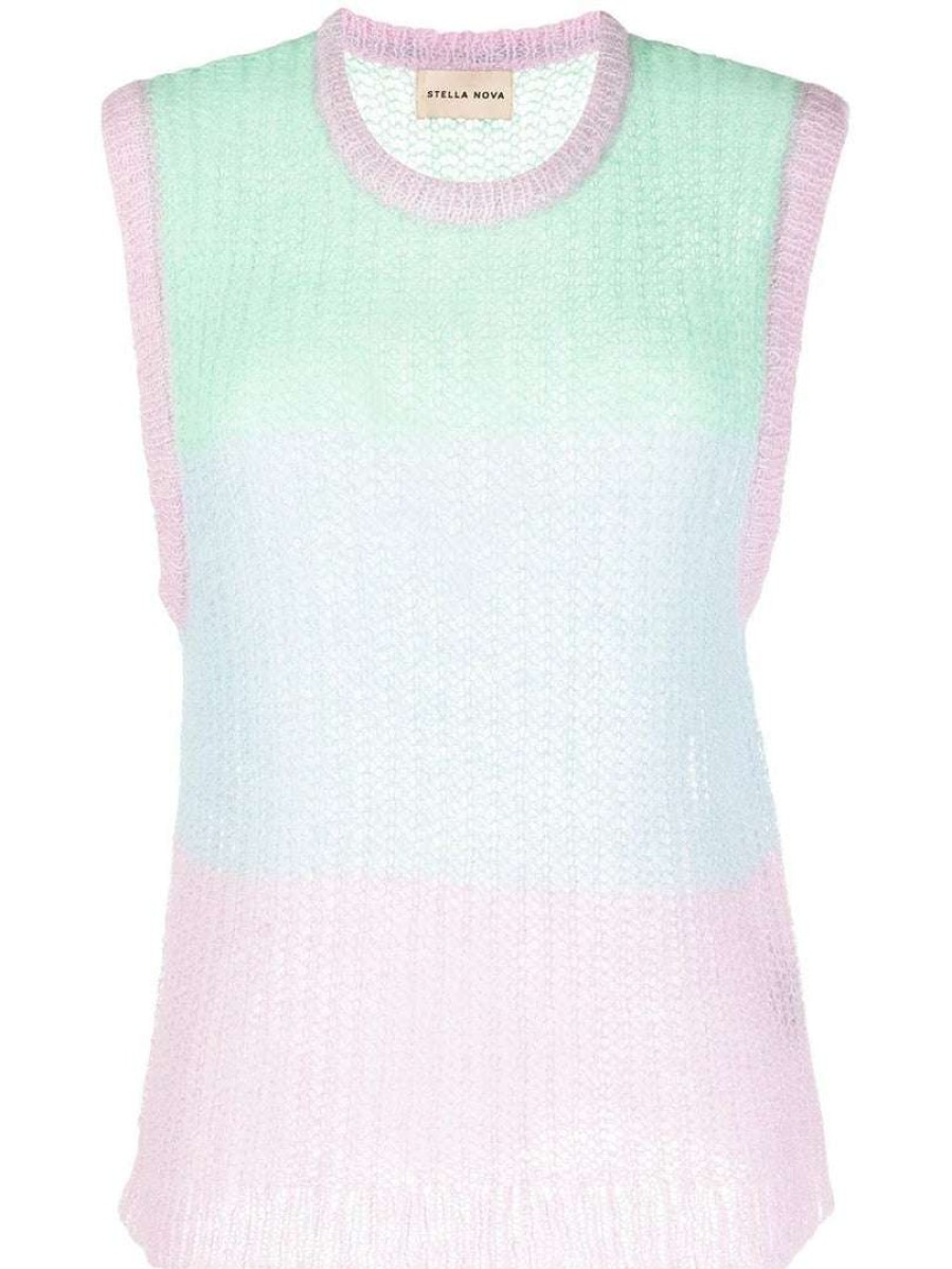 Clothing * | Stella Nova Clothing 'Hallie May' Pastel Knit Vest