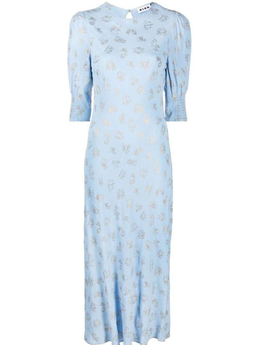 Clothing * | Rixo London 'Jess' Zodiac Midi Dress