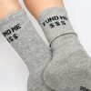 Accessories * | Soxygen Unisex Grey 'Fund Me' Classic Socks