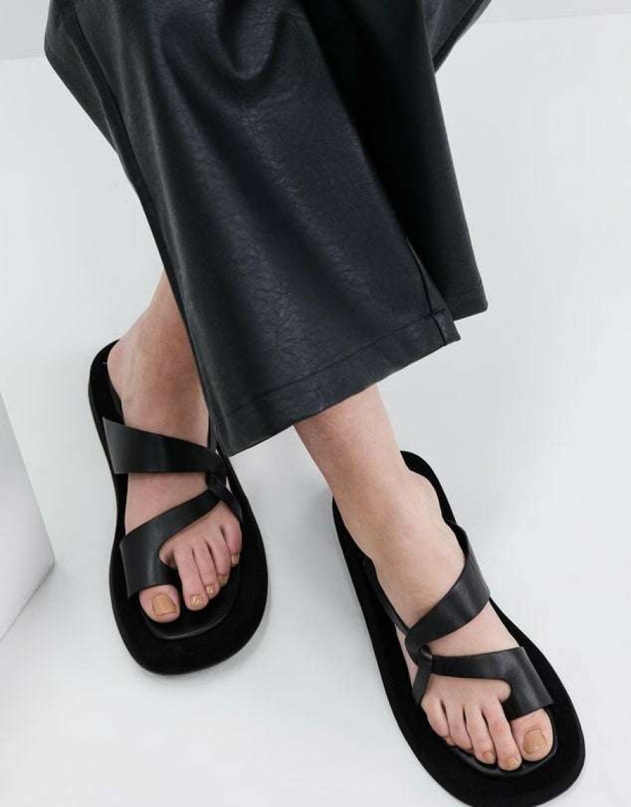 Shoes * | Alias Mae Shoes Black 'Polo' Sandals