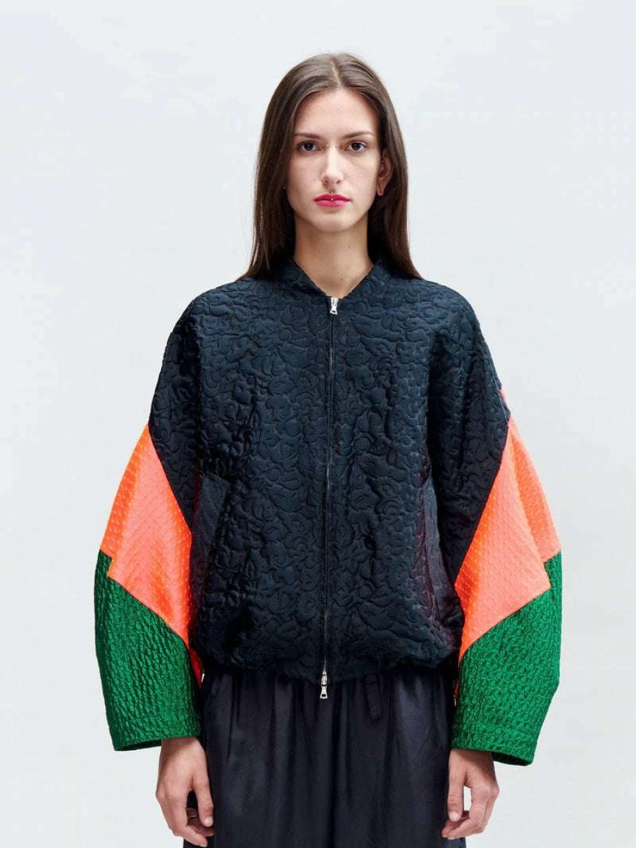 Clothing * | Dries Van Noten Clothing Oversized 'Vola' Bomber Jacket