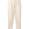 Clothing * | Mdk Cream 'Iris' Leather Trousers