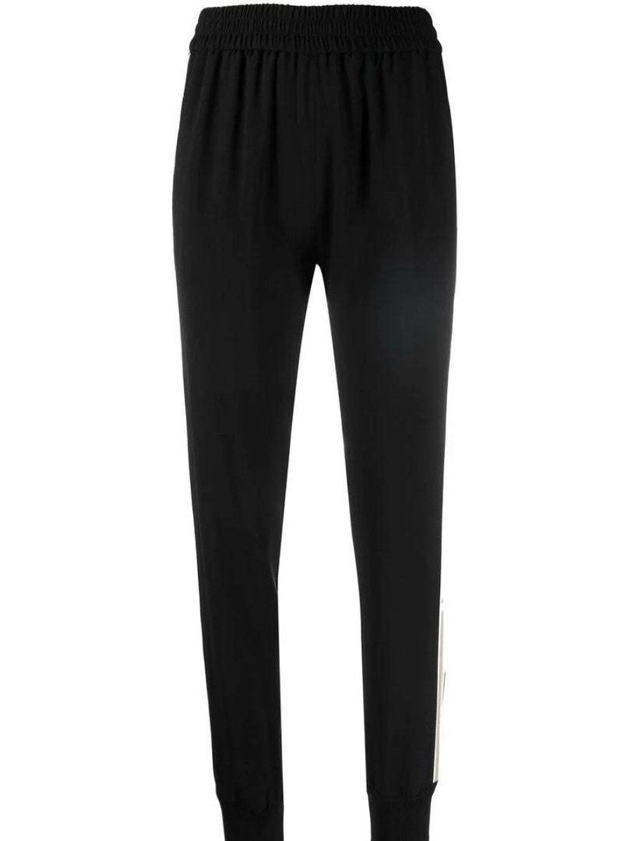 Clothing * | Moncler 'Black Envers Satin Trousers'