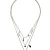 Accessories * | Isabel Marant Black And Silver 'New It'S All' Chain Necklace Accessories