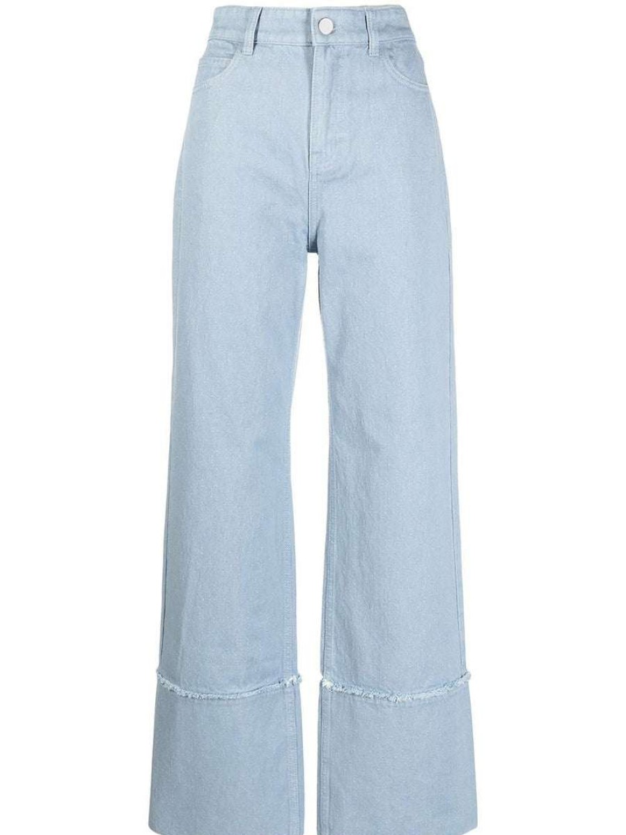 Clothing * | Baum Und Pferdgarten Clothing 'Nariko' Textured Wide Leg Jeans