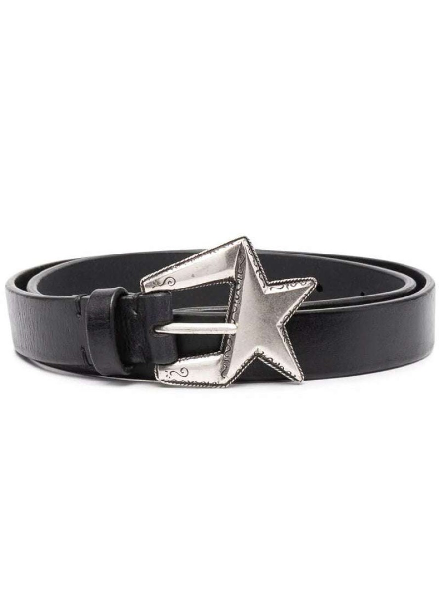 Accessories * | Golden Goose Accessories 'Star Buckle Belt'