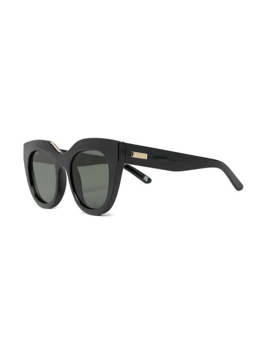 Accessories * | Le Specs 'Air Heart' Black And Gold Sunglasses Accessories