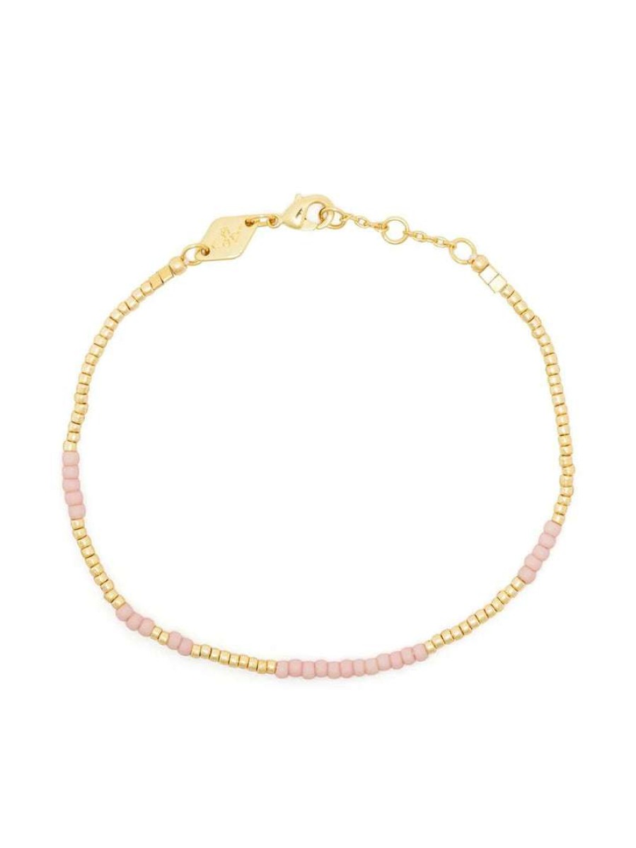 Accessories * | Anni Lu Soft Rose 'Asym 22' Beaded Bracelet Accessories