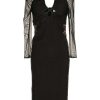 Clothing * | Self Portrait Clothing 'Jersey Cut Out Midi Dress'