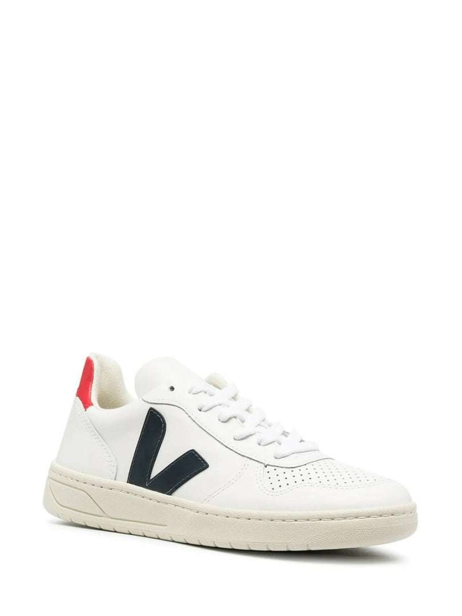 Shoes * | Veja Shoes Red And Blue 'V-10' Trainers