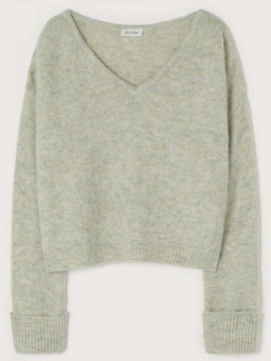 Clothing * | American Vintage Oversized 'East' Melange Knit Sweater Clothing