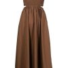 Clothing * | Faithfull The Brand New In Brown 'Deva' Strapless Dress