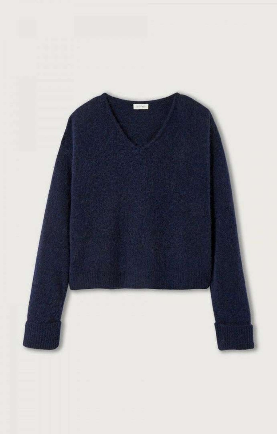 Clothing * | American Vintage Clothing Navy 'East 18H Vn' Knit Sweater