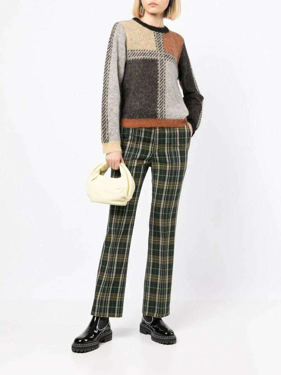 Clothing * | Stella Nova Brown 'Rima Joe' Check Sweater