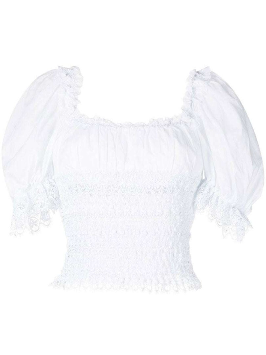 Clothing * | Charo Ruiz Tops 'Martha' Lace Top White