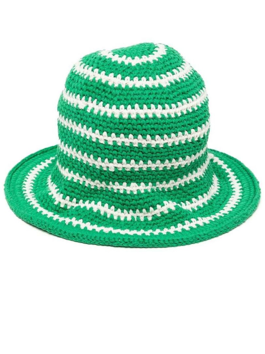 Accessories * | Faithfull The Brand New In Green 'Crochet Bucket Hat'