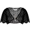 Clothing * | Rotate Black 'Milandran' Crochet Crop Top Clothing