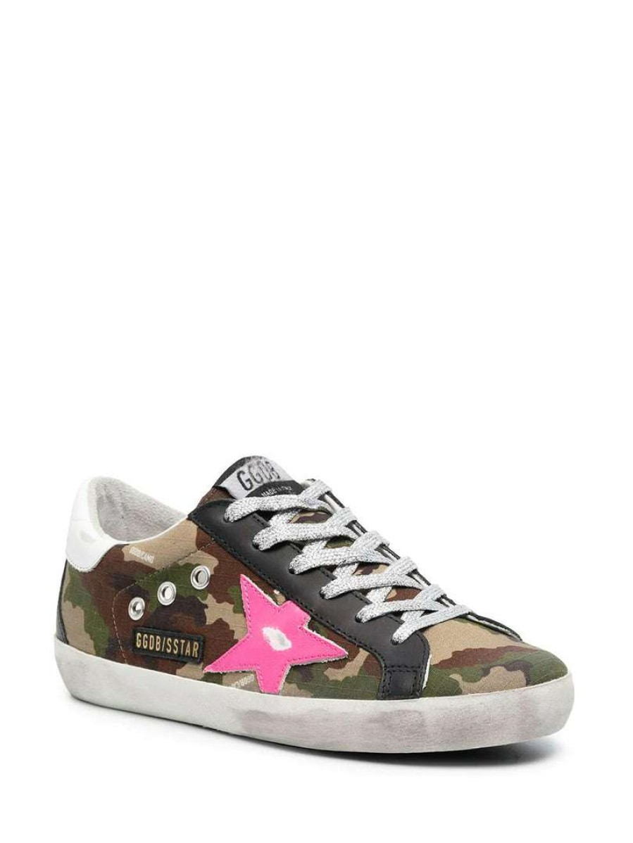 Shoes * | Golden Goose Shoes 'Camo Print Low Top Sneakers'