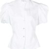 Clothing * | Vince White 'Draped Puff Sleeve Blouse'