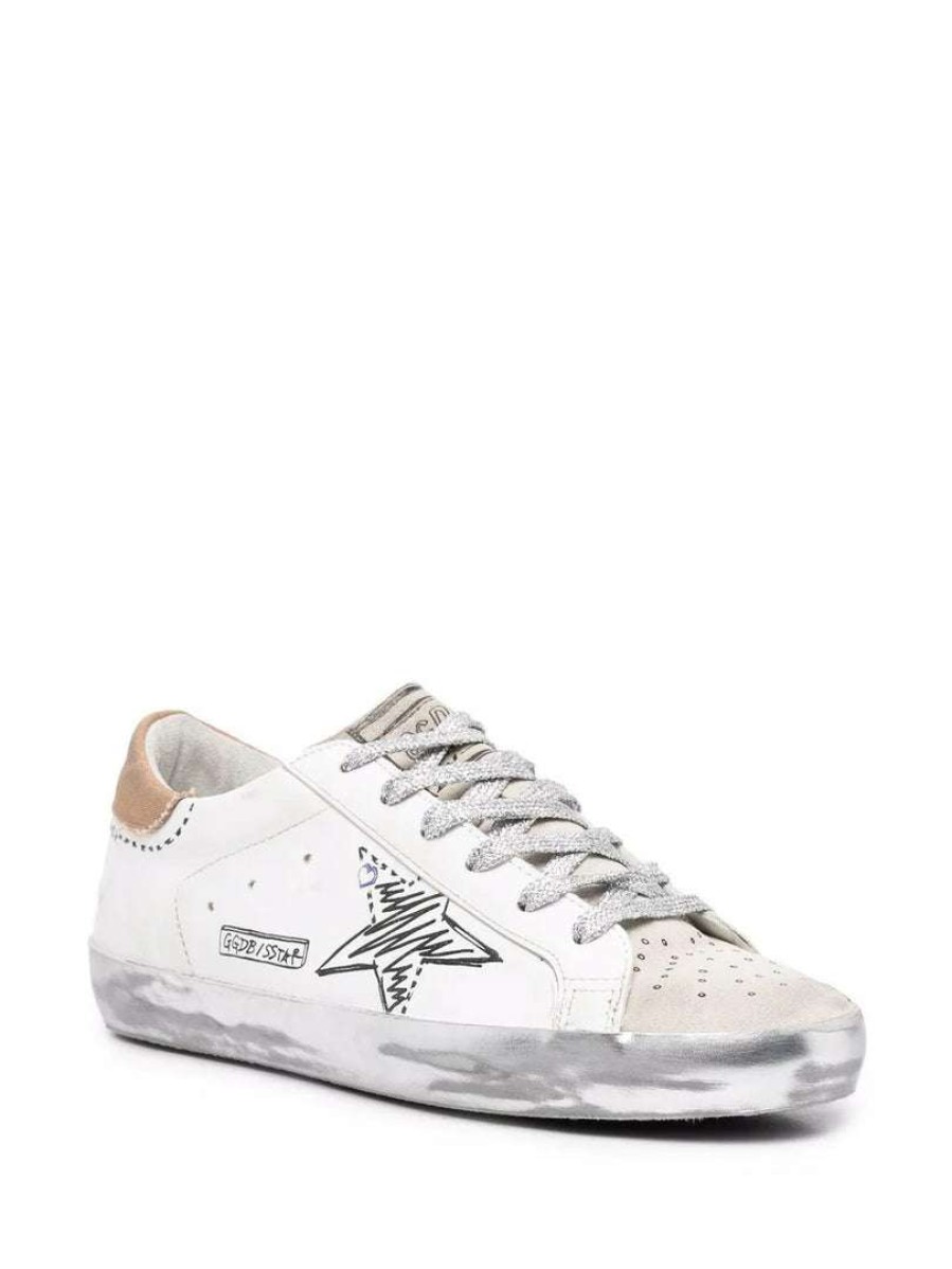 Shoes * | Golden Goose 'Superstar Scribble Detail Trainers' Shoes