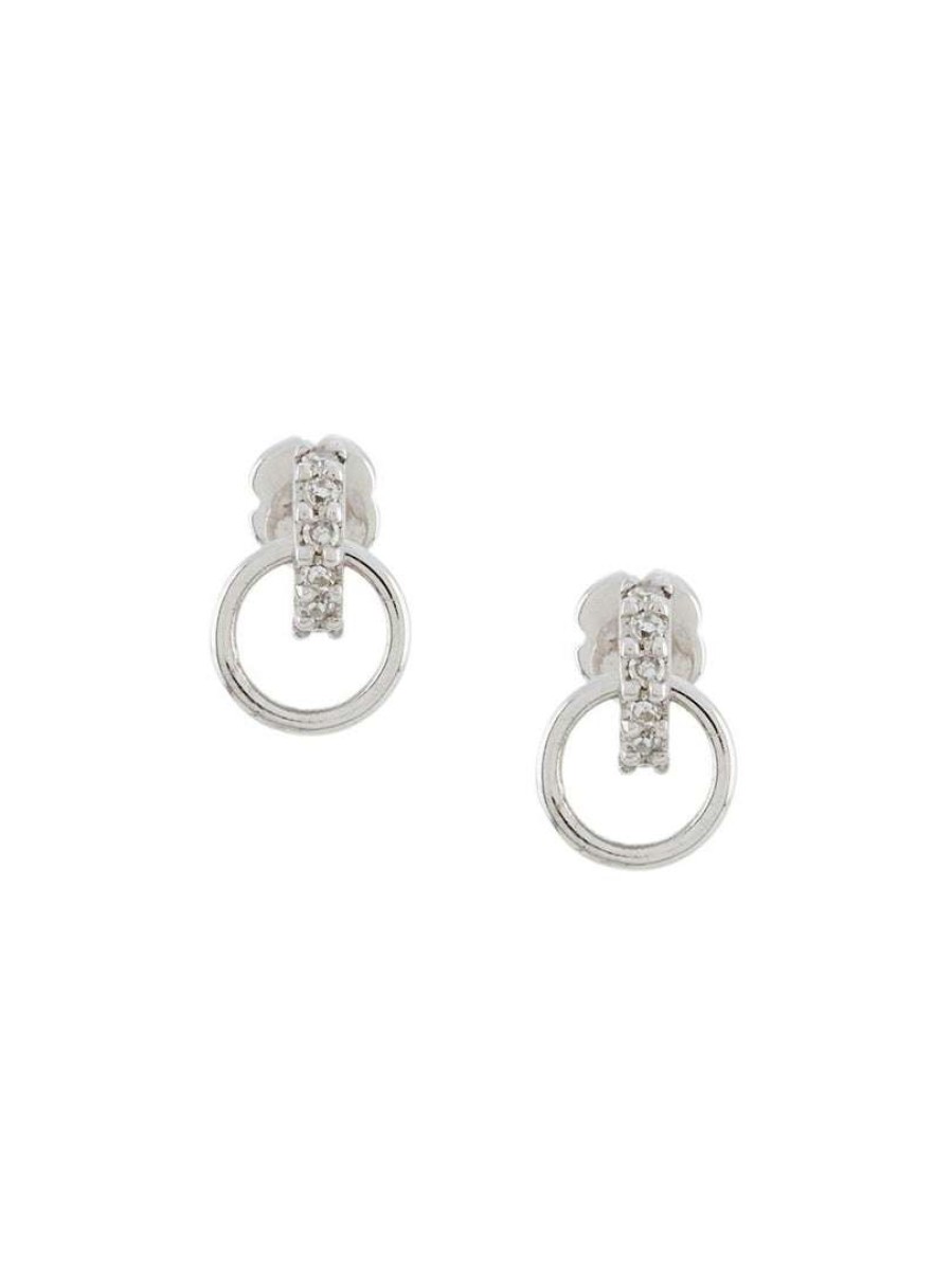 Accessories * | Maria Black 'Lila' Diamond Hoop Earring Accessories