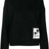 Clothing * | Moncler Black 'Palm Tree Detail Sweatshirt'