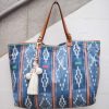 Bags * | M.A.B.E Bags Navy 'Serai' Patterned Tote Bag