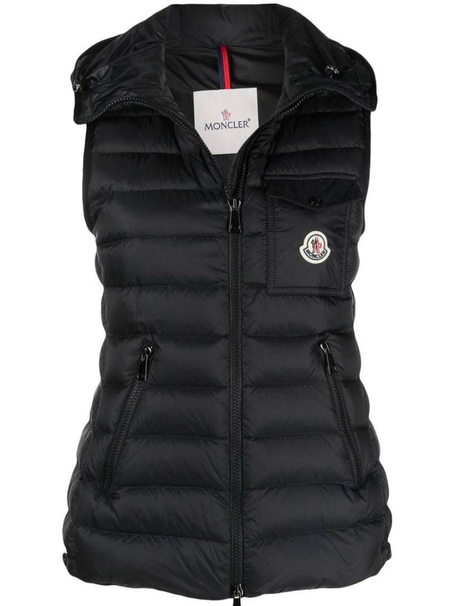 Clothing * | Moncler Black 'Glyco' Gilet