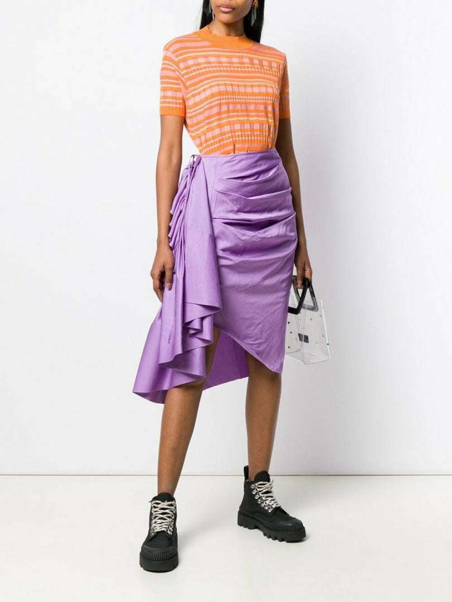 Clothing * | Solace London 'Belot' Skirt Clothing Dark Lilac