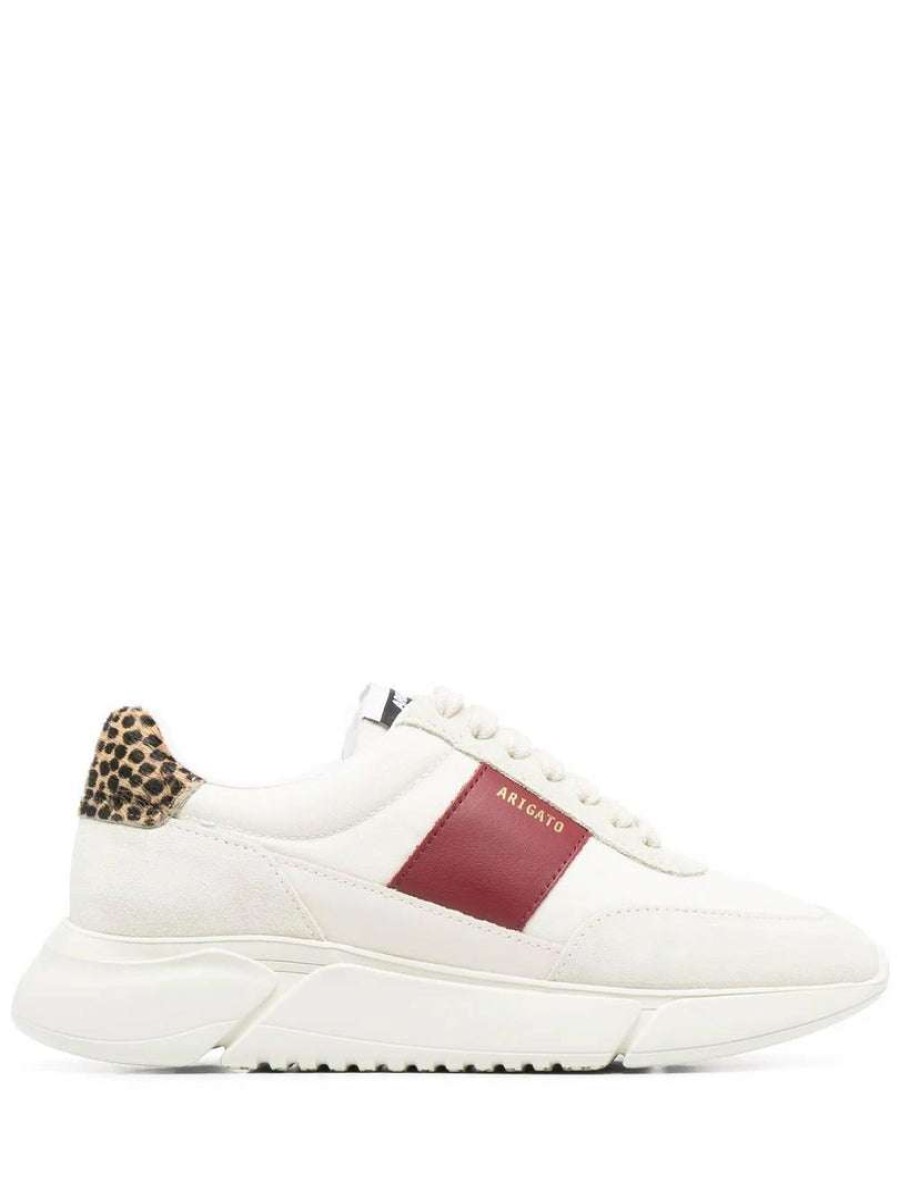 Shoes * | Axel Arigato 'Genesis Vintage Red Leopard Detail Trainers'