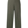 Clothing * | Vince Green 'Cropped Wide Leg Trousers' Clothing