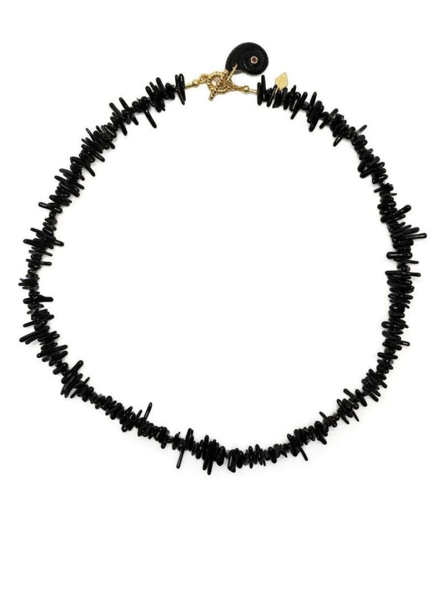 Accessories * | Anni Lu 'Black Sun Necklace'