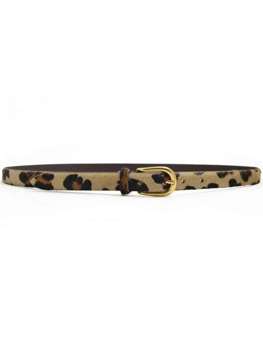 Accessories * | Anderson'S 'Leopard Print Belt'