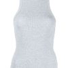 Clothing * | Anine Bing Grey 'Eva' Ribbed Tank Top