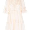 Clothing * | Stella Nova 'Elaya' Sheer Ruffle Mini Dress