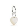 Accessories * | Maria Black Accessories Silver 'Milla' Heart Huggie Earring