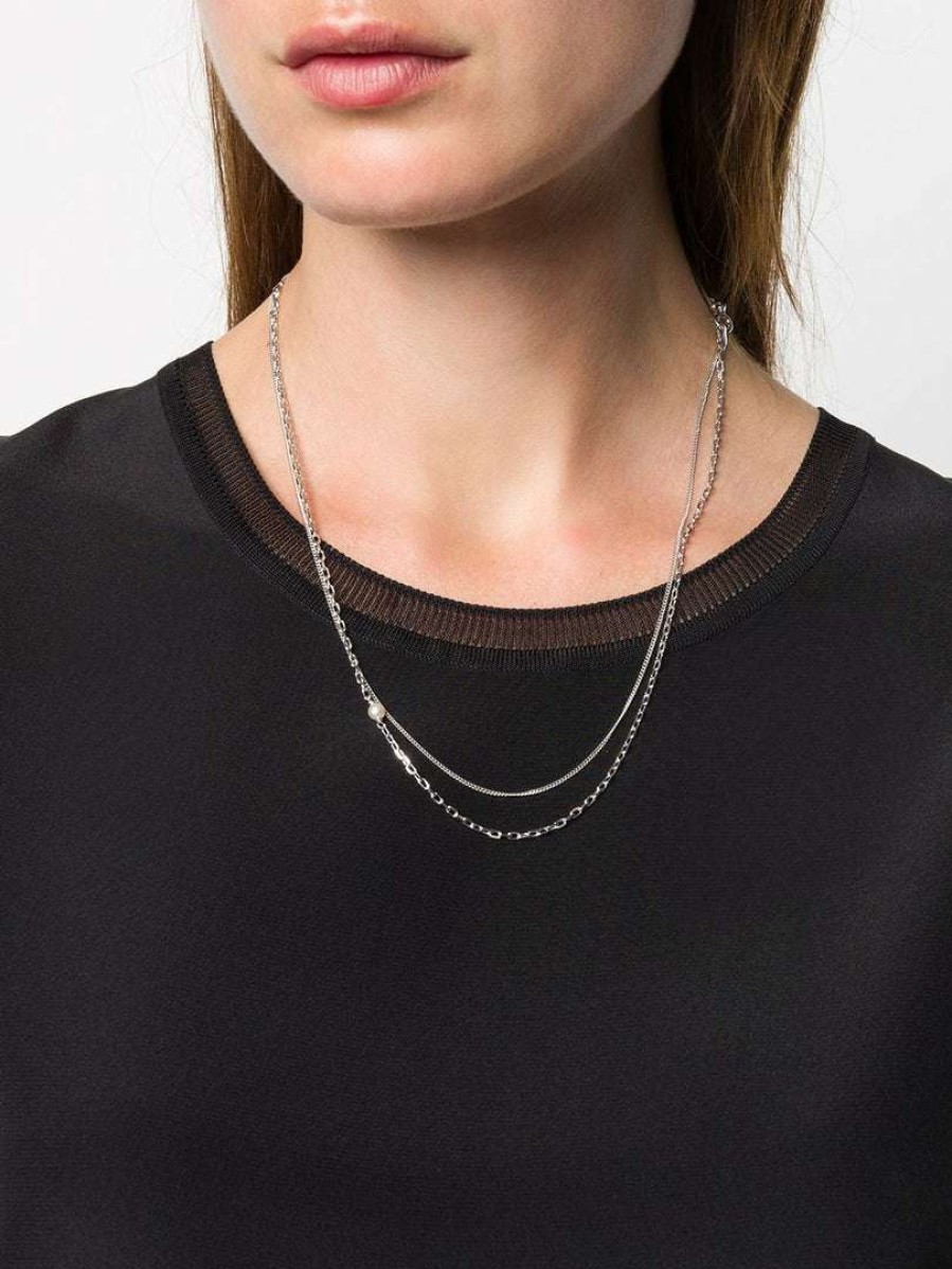 Accessories * | Maria Black Accessories Silver 'Cantare' Necklace